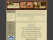 Tablet Screenshot of floridaranchhorse.com